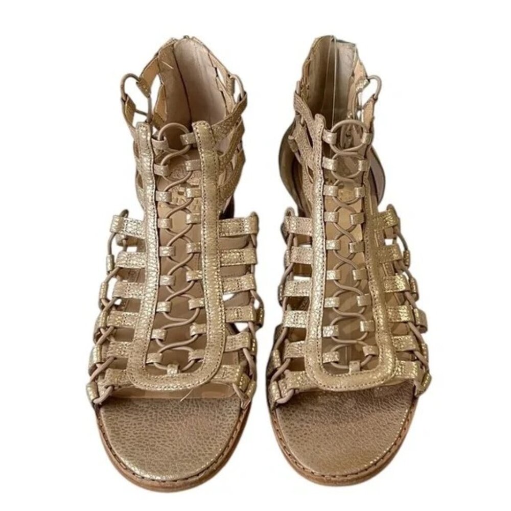 Vince Camuto Richetta Gladiator Sandals Metallic Gold Size 9.5